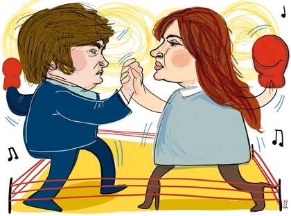 Javier Milei y Cristina Kirchner