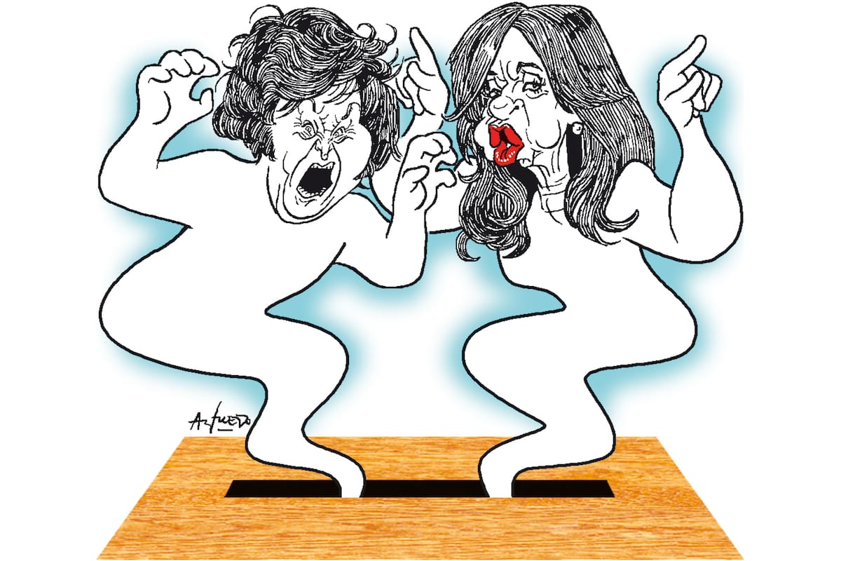 Javier Milei y Cristina Kirchner