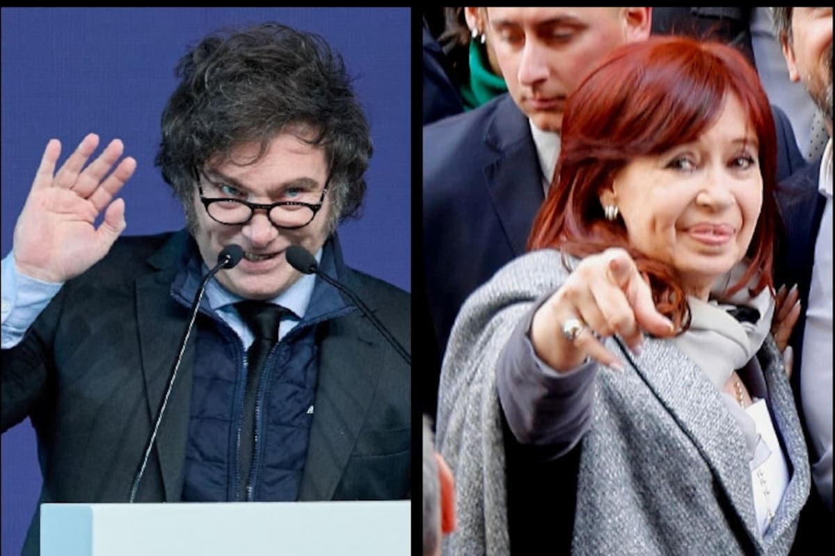 Javier Milei y Cristina Kirchner