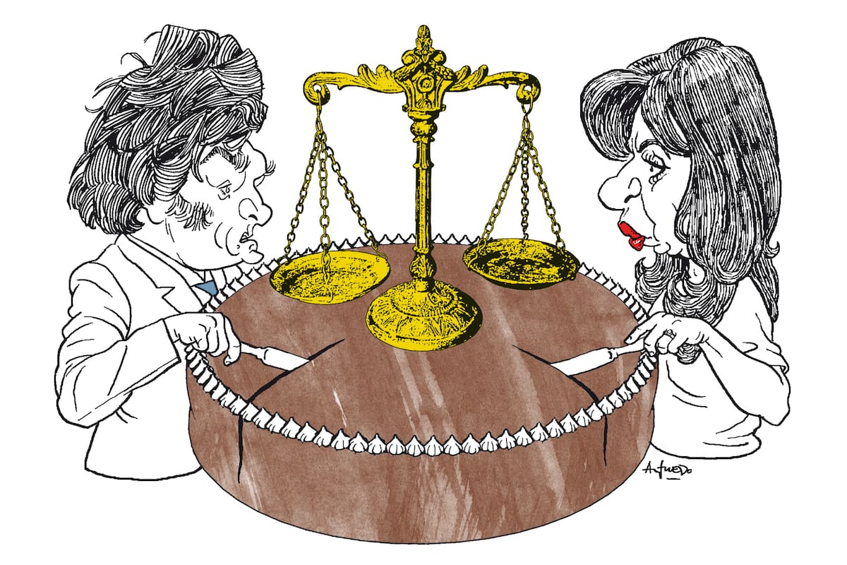 Javier Milei y Cristina Kirchner