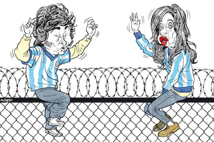 Javier Milei y Cristina Fernández de Kirchner