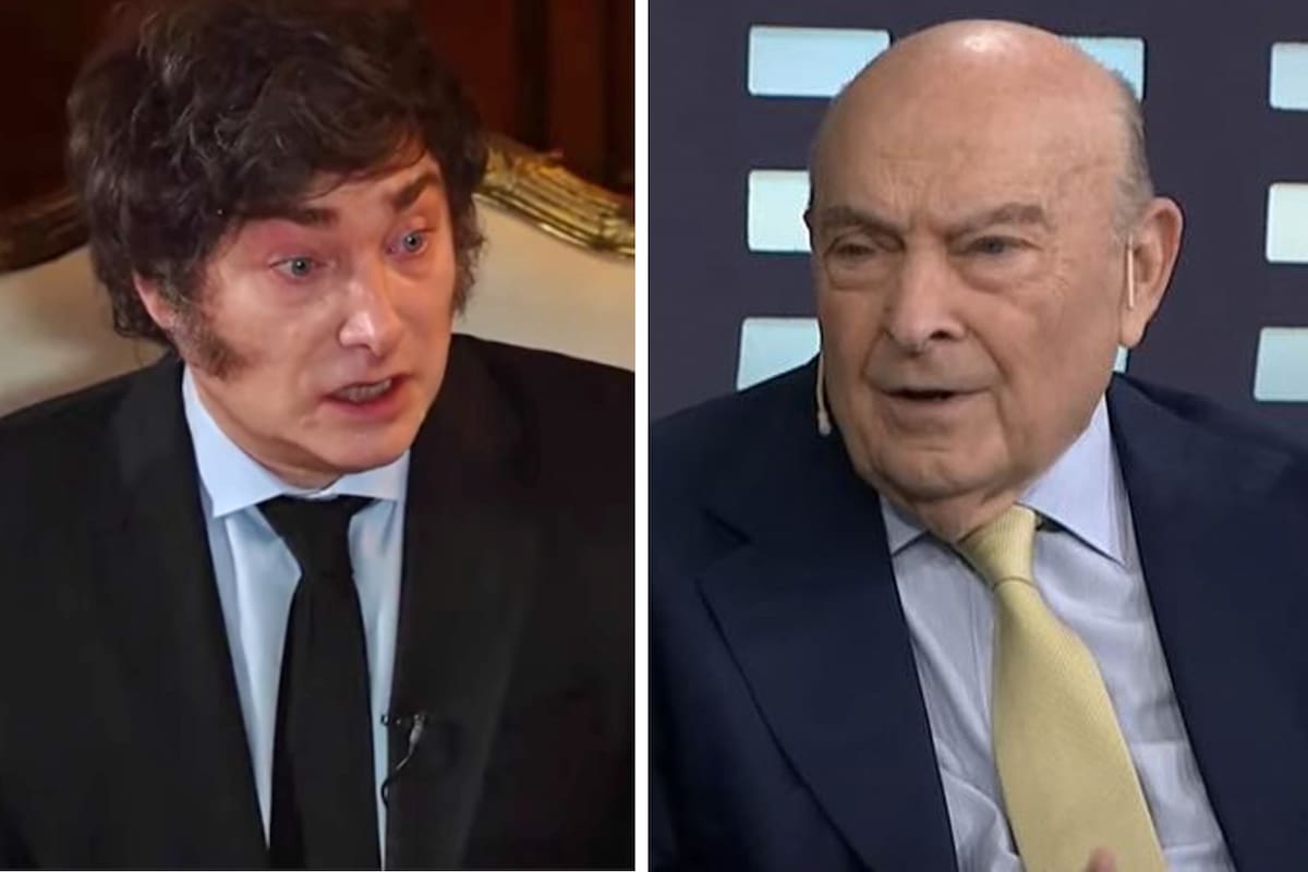 Javier Milei y Domingo Cavallo. El exministro calculó en un 20% el atraso cambiario; para el Presidente, "es una estupidez"