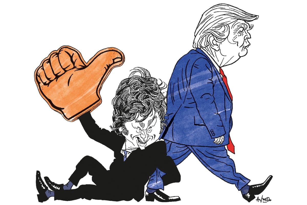 Javier Milei y Donald Trump