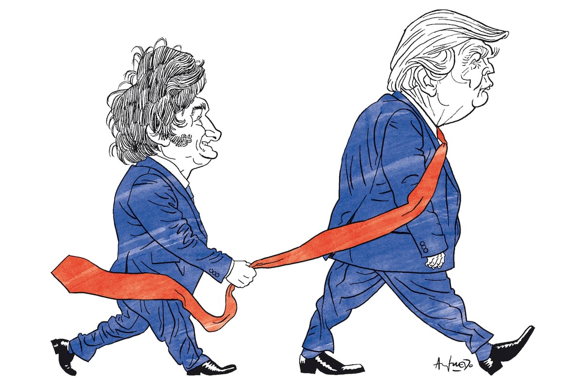 Javier Milei y Donald Trump