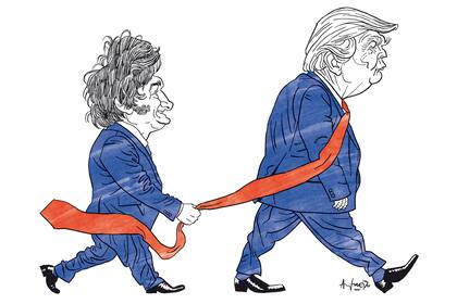 Javier Milei y Donald Trump