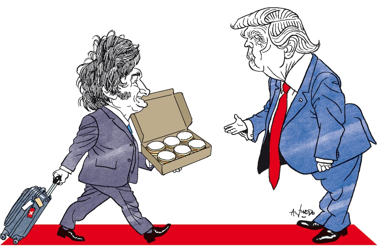 Javier Milei y Donald Trump