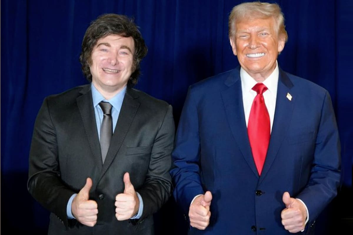 Javier Milei y Donald Trump, en su encuentro en Nueva York el martes pasado.