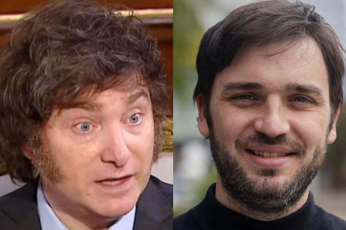Javier Milei y el gobernador chubutense, Ignacio Torres