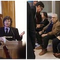 El tenso cruce entre Milei y un espectador en la Bolsa de Comercio