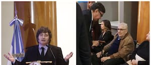 El tenso cruce entre Milei y un espectador en la Bolsa de Comercio