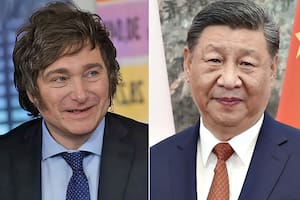 Javier Milei y el líder chino Xi Jinping