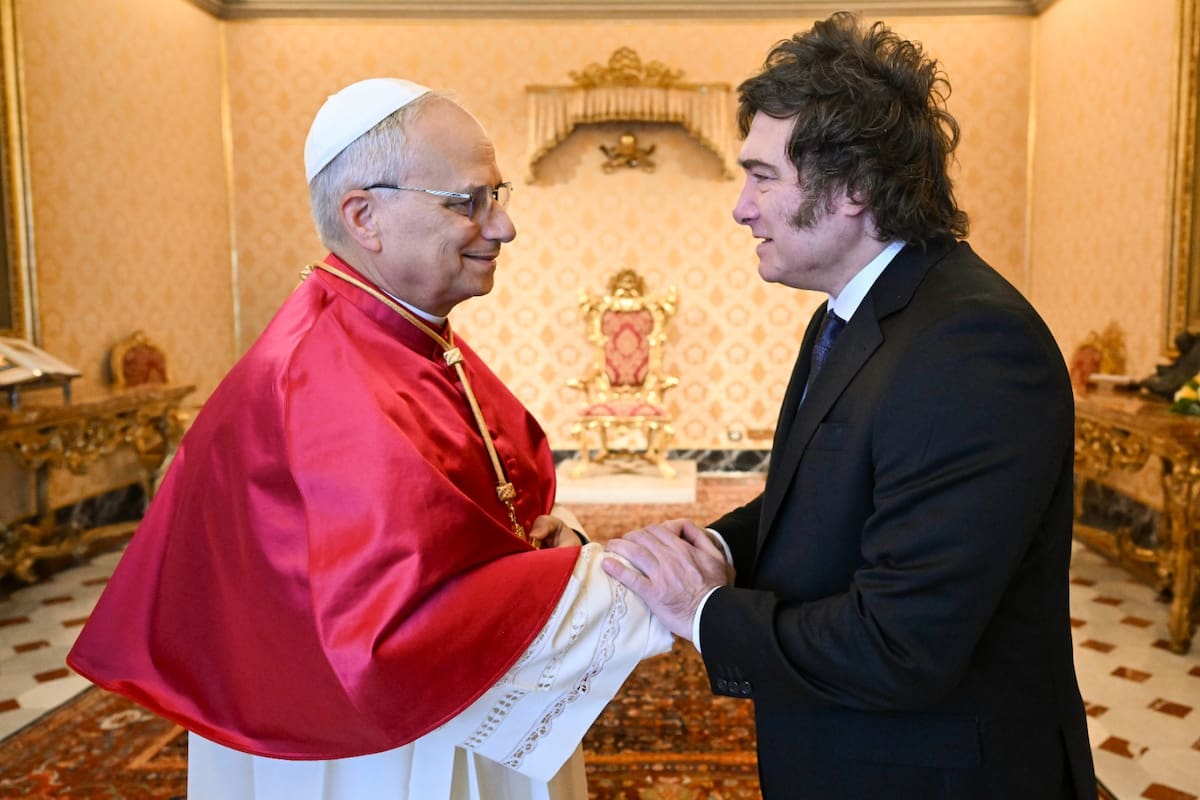 Javier Milei y el papa León XIV