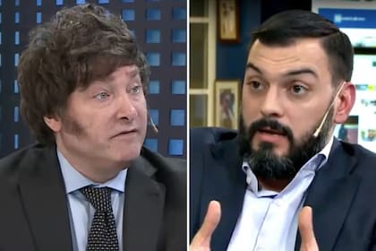 Javier Milei y Emmanuel Álvarez Agis