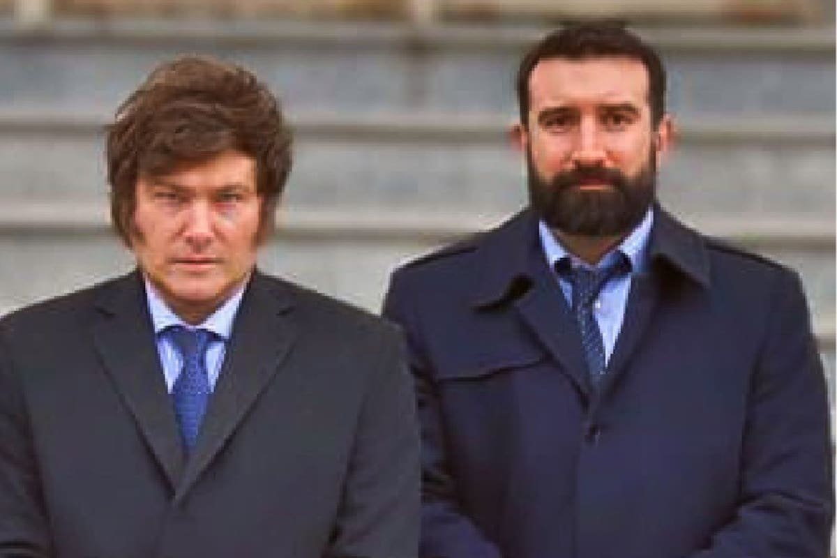 Javier Milei y Francisco Oneto, su abogado