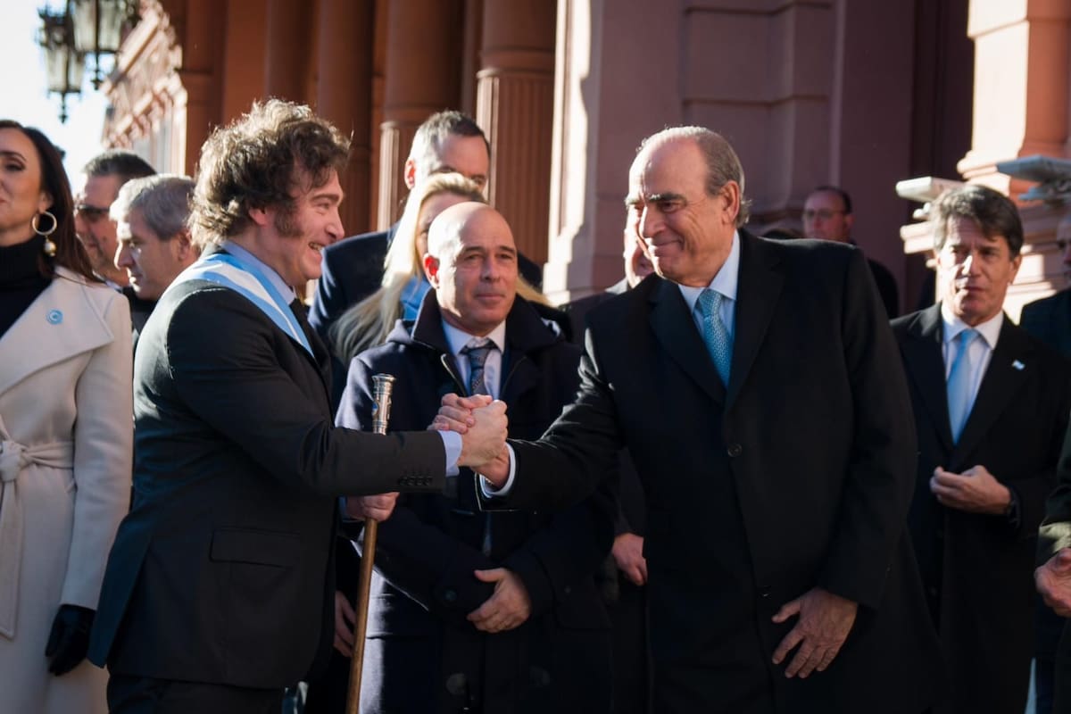 Javier Milei y Guillermo Francos