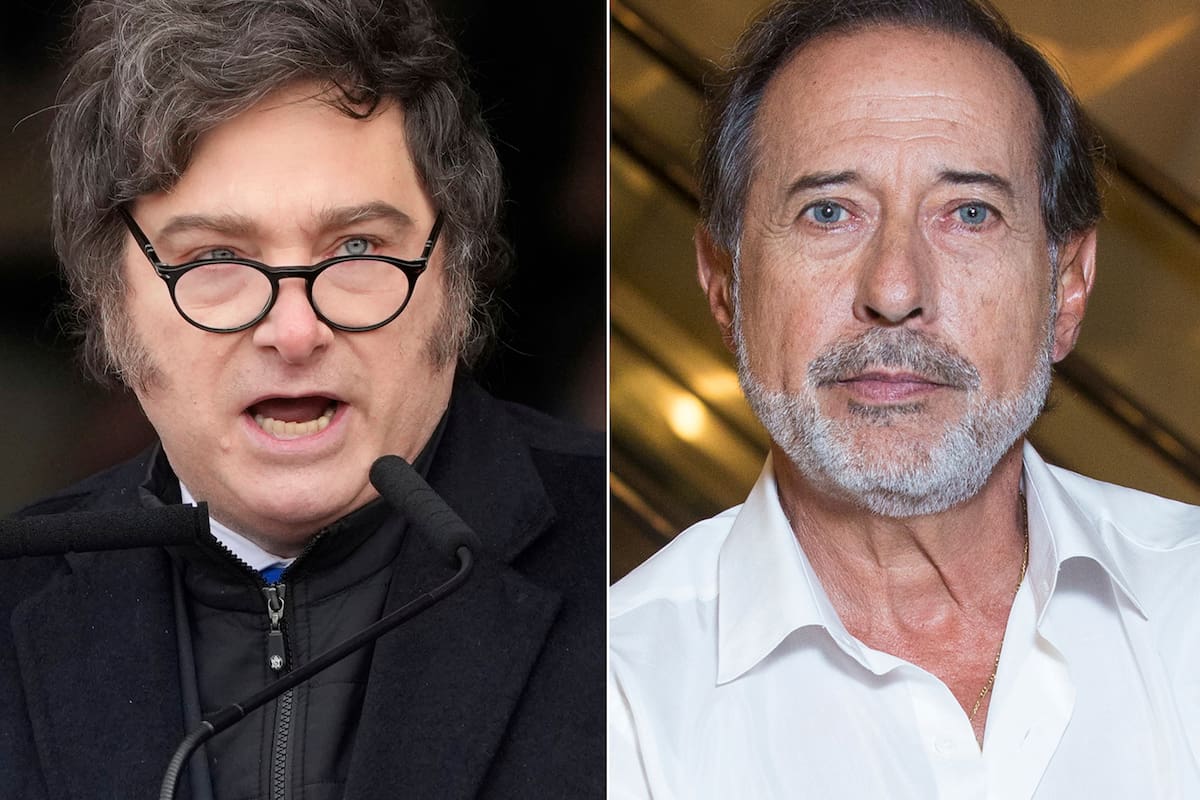 Javier Milei y Guillermo Francella