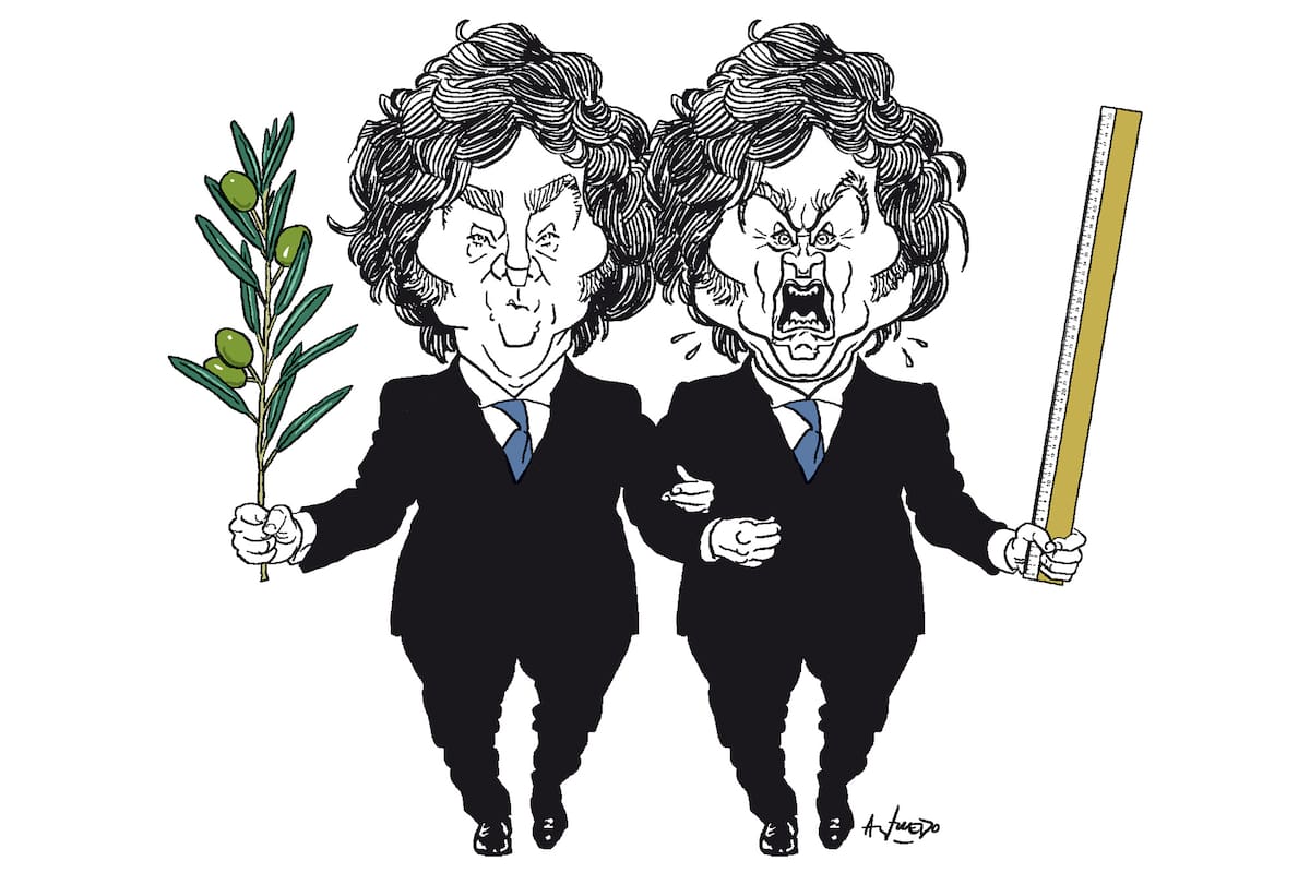 Javier Milei y Javier Milei