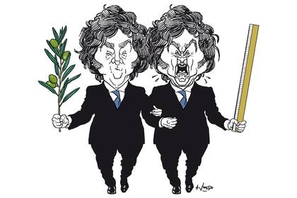 Javier Milei y Javier Milei