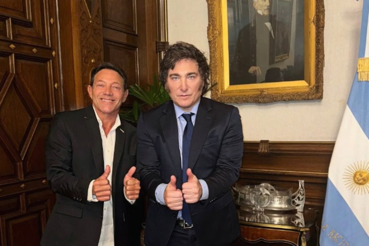 Javier Milei y Jordan Belfort.