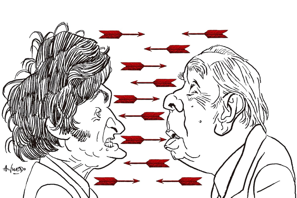 Javier Milei y Jorge Luis Borges