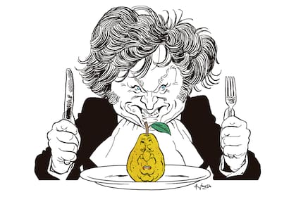 Javier Milei y Juan Domingo Perón