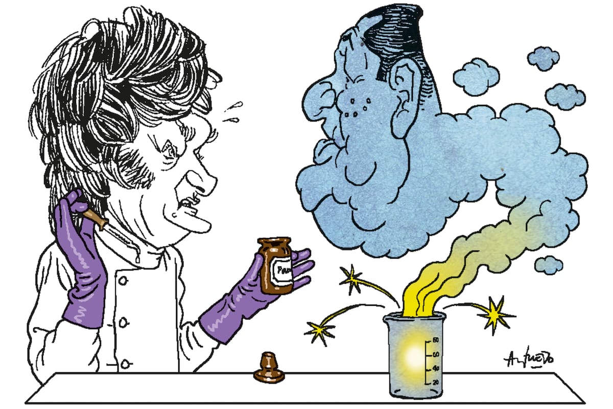 Javier Milei y Juan Domingo Perón