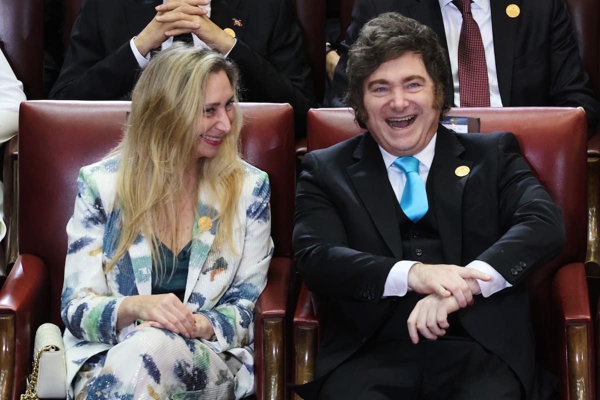 Javier Milei y la secretaria general de la Presidencia, Karina Milei