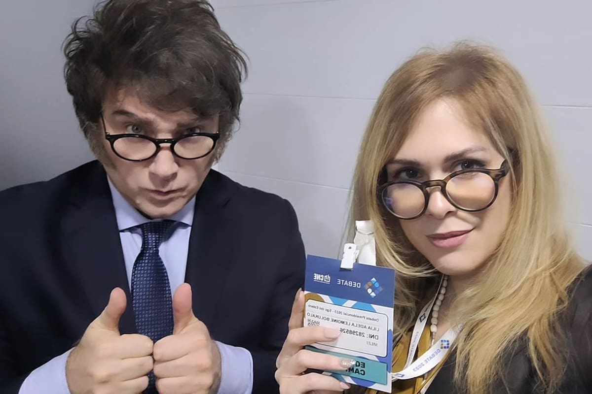 Javier Milei y Lilia Lemoine.