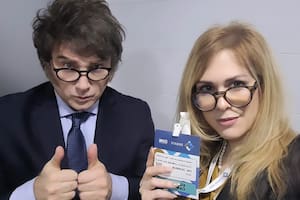 Javier Milei y Lilia Lemoine.