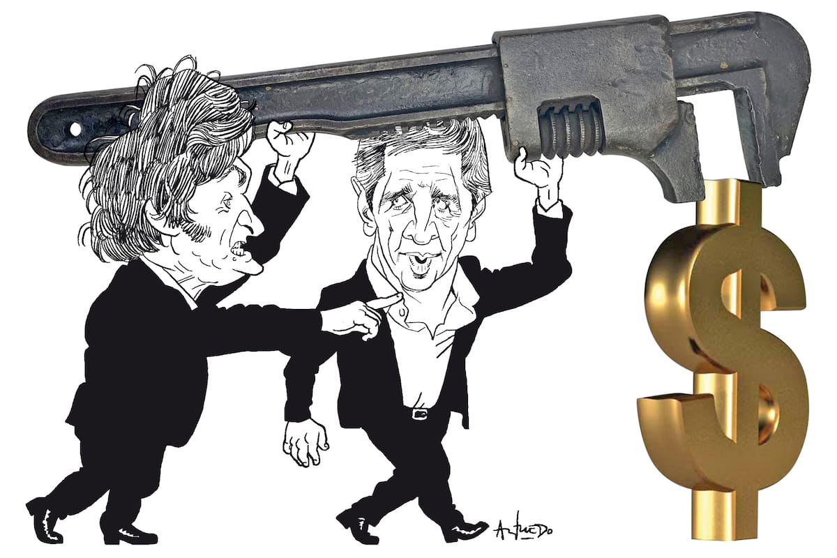 Javier Milei y Luis Caputo