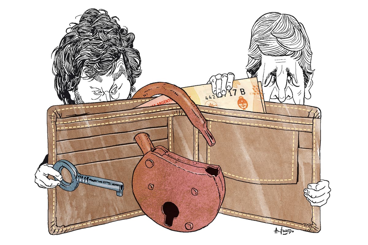 Javier Milei y Luis Caputo