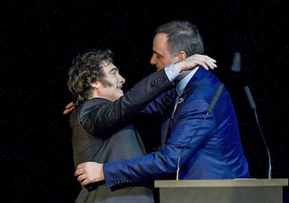 Javier Milei y Manuel Adorni