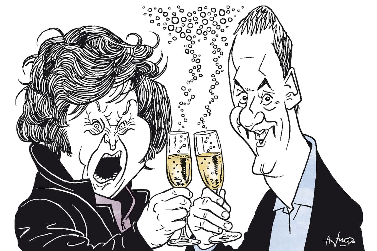 Javier Milei y Manuel Adorni