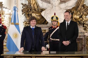 Javier Milei y Manuel Adorni