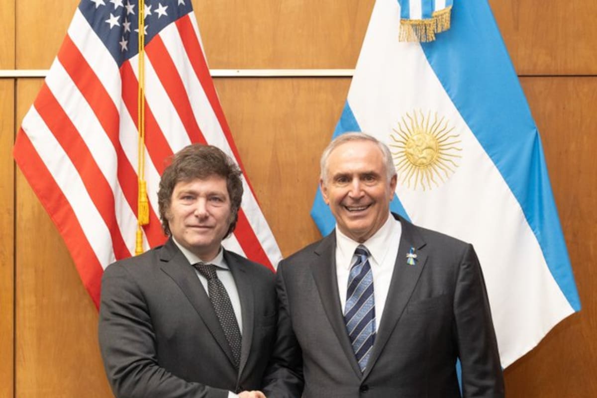Javier Milei y Marc Stanley, embajador de Estados Unidos