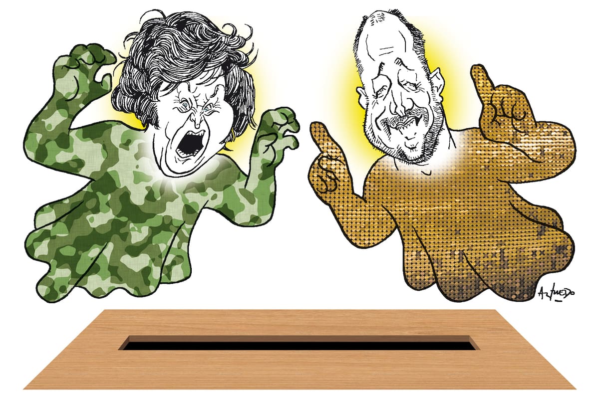 Javier Milei y Martín Insaurralde