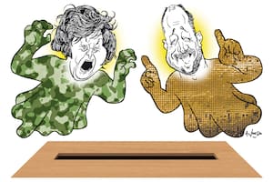Javier Milei y Martín Insaurralde