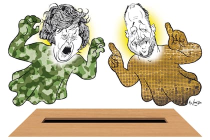 Javier Milei y Martín Insaurralde