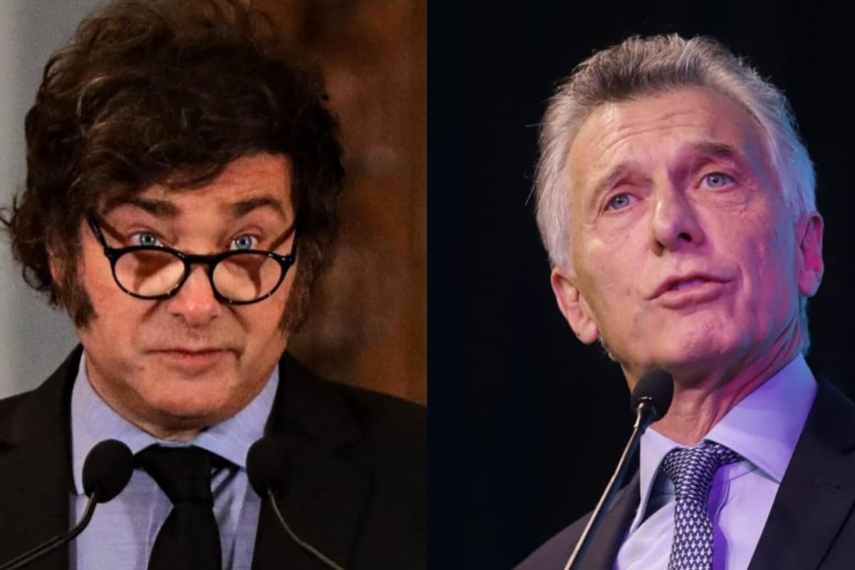 Javier Milei y Mauricio Macri