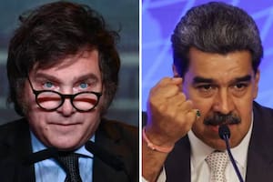 Javier Milei y Nicolás Maduro