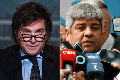 Javier Milei y Pablo Moyano