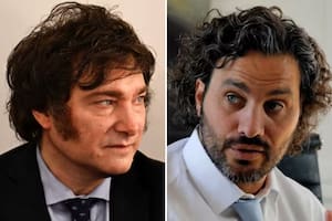 Javier Milei y Santiago Cafiero