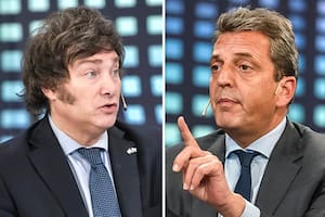 Javier Milei y Sergio Massa