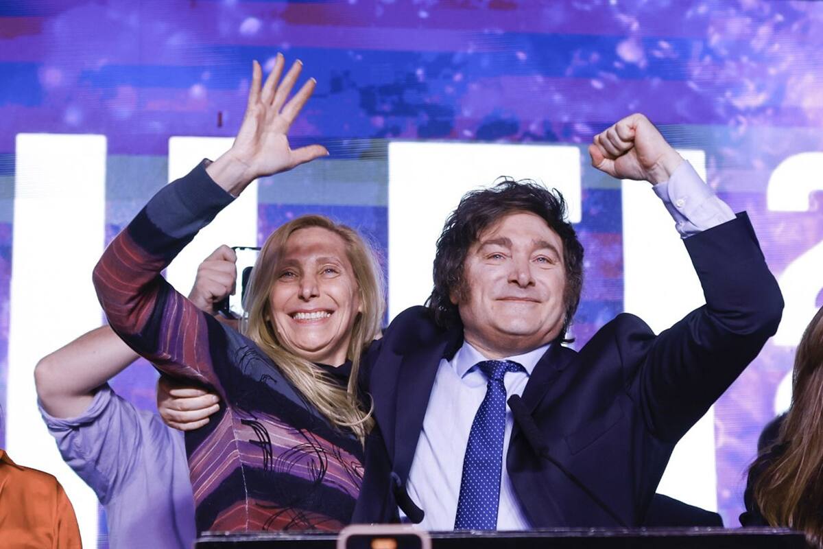 Javier Milei y su hermana Karina