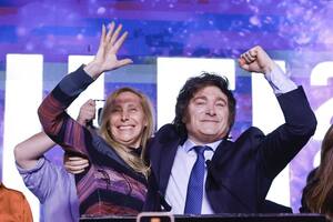 Javier Milei y su hermana Karina