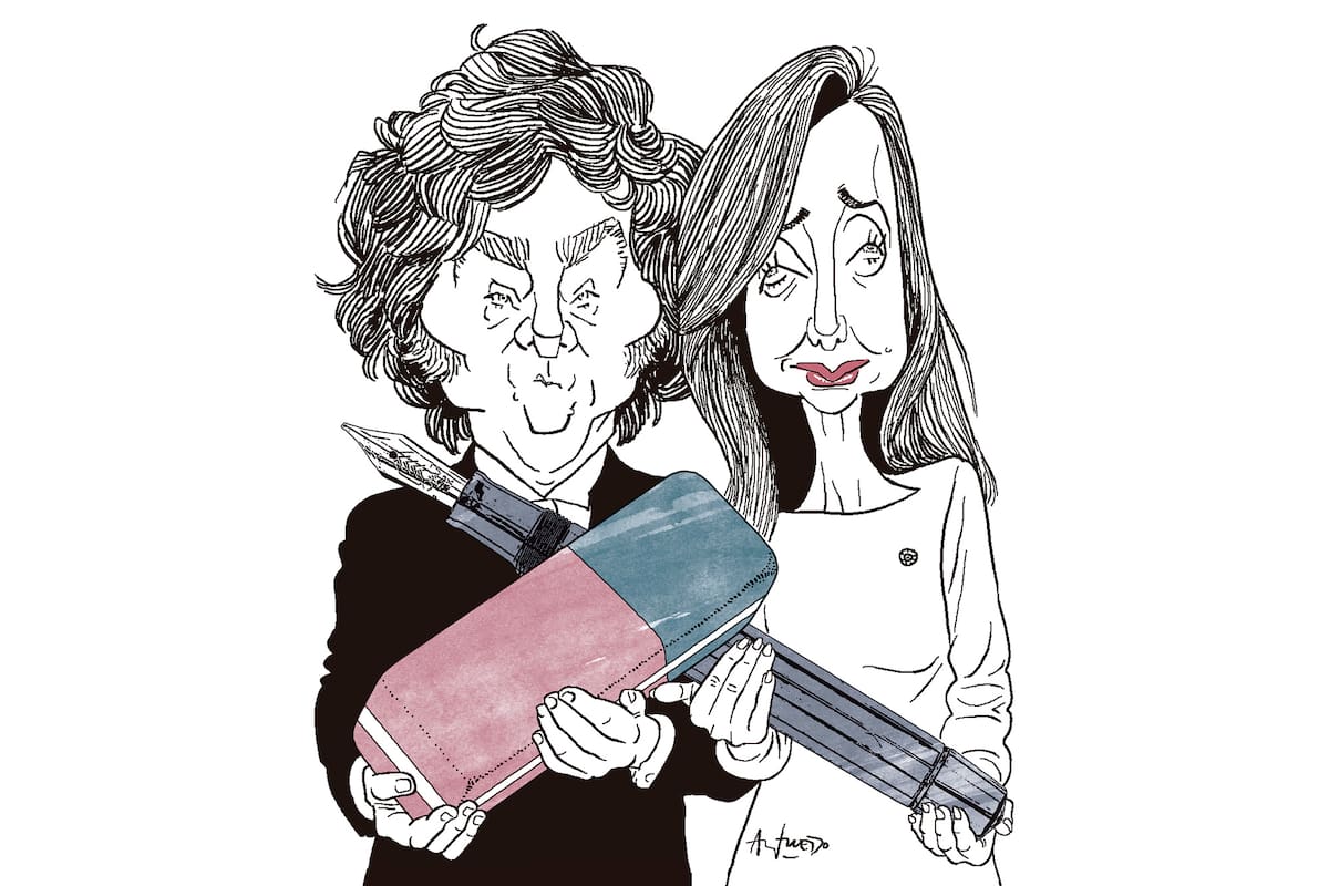 JAvier Milei y Victoria Villarruel