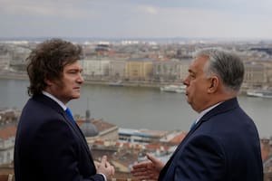 Javier Milei y Viktor Orban, semanas atrás en Budapest