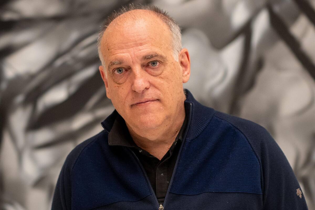 Javier Tebas, en su visita de dos días a Buenos Aires