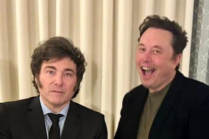 Javier y Karina Milei, Elon Musk y Gerardo Werthein