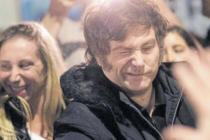 Javier y Karina Milei, en campaña